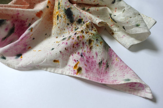 Botanically Dyed Recycled Cotton Tea Towel