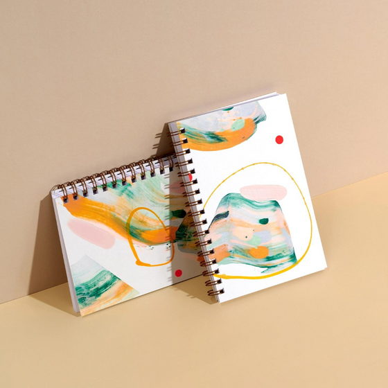 Painted Journal Notebook by Moglea