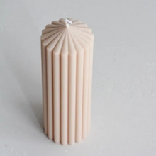  Fluted Pillar Candle