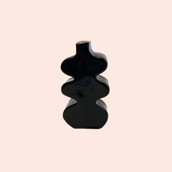 Mini Black Curvy Vase