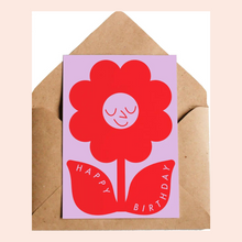  Groovy Flower Birthday Card